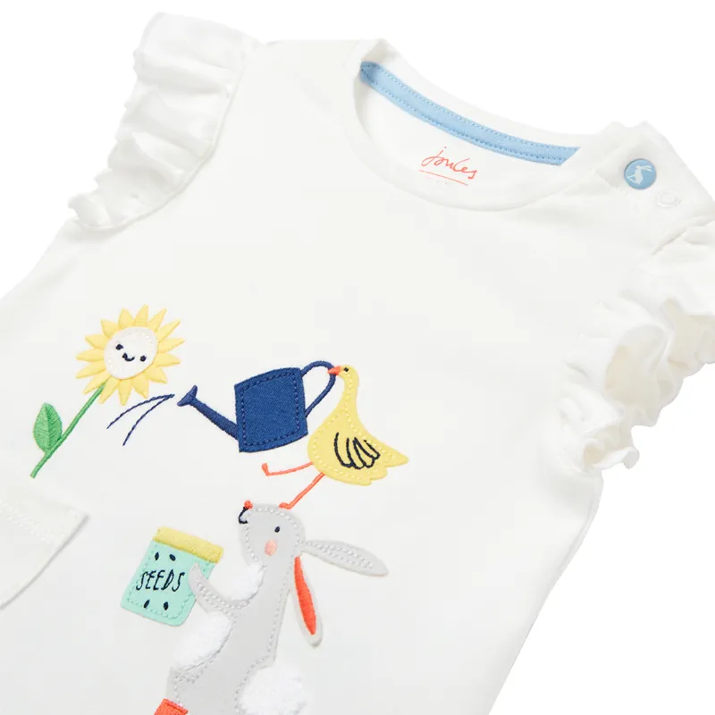 Joules Poppy Baby Artwork Top And Legging Set - Garden Friends-2